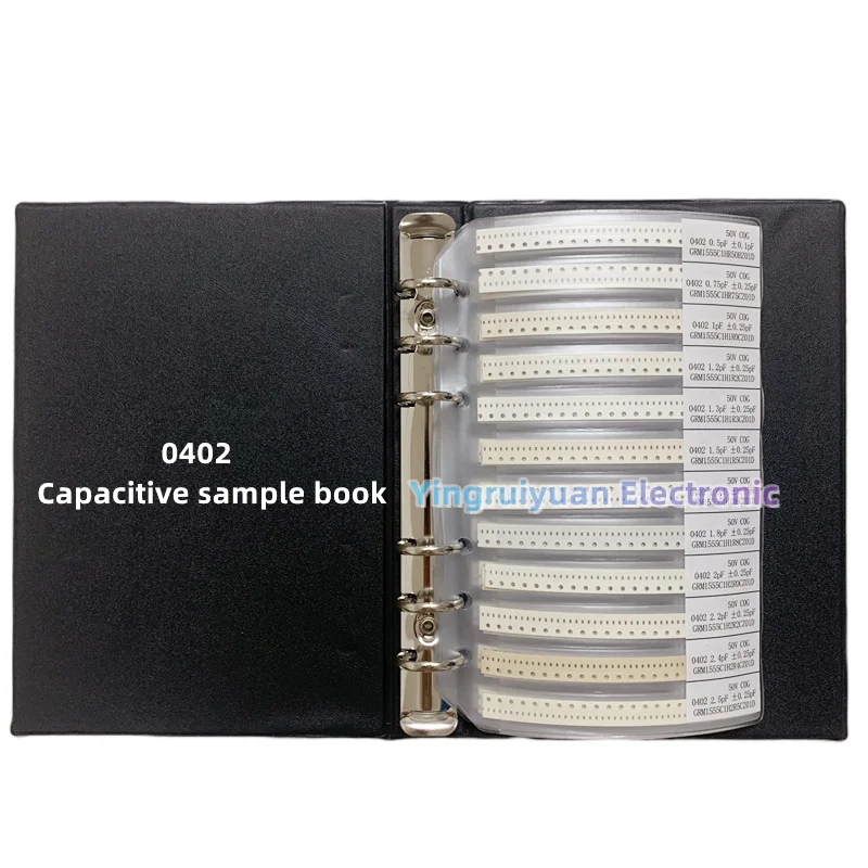 Capacitor Kit SMD Capacitor Sample Book 0201 0402 0603 0805 1206 Chip Classification Pack 51/80/90/92 Value 25 50 pieces 15 empt