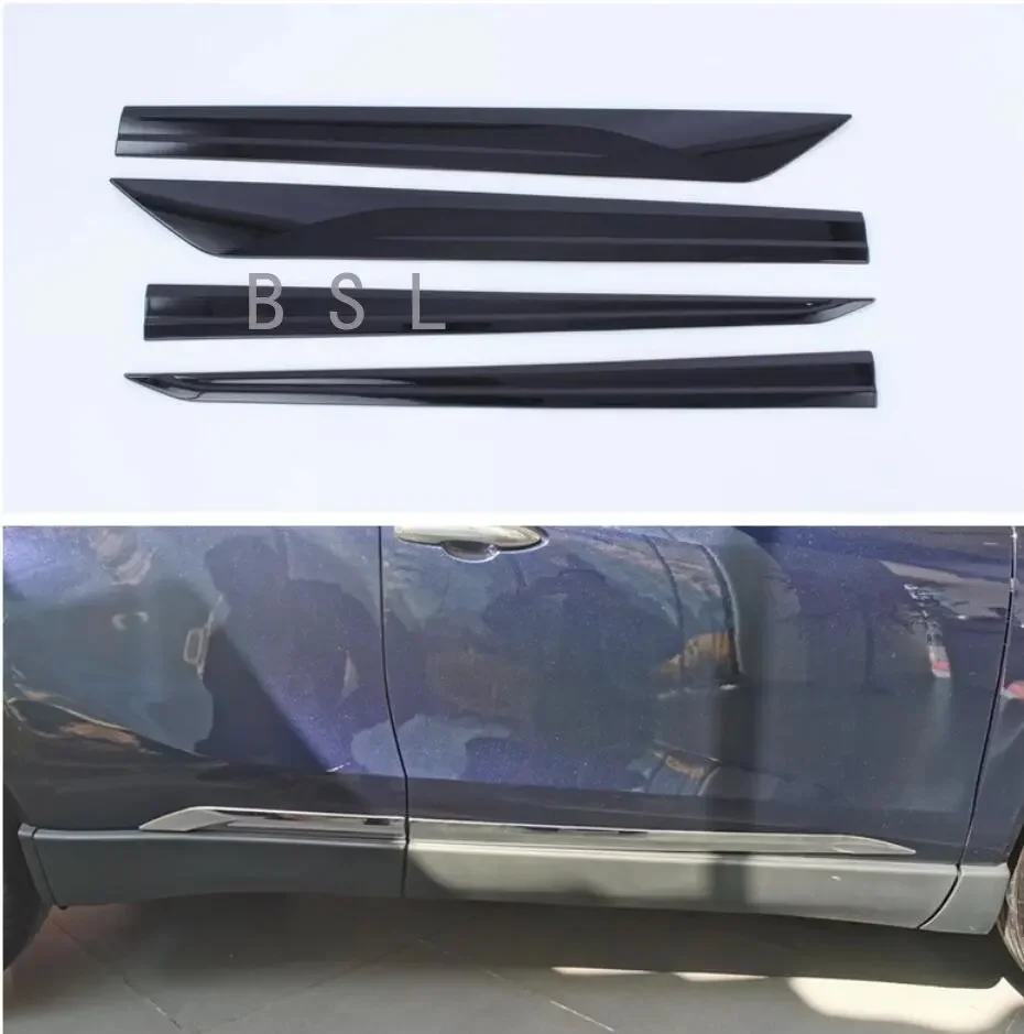 For Toyota Harrier Venza 2020 2021 2022  ABS  Side Door Body Molding Line Cover Trim Protector Decoration Exterior Accessories