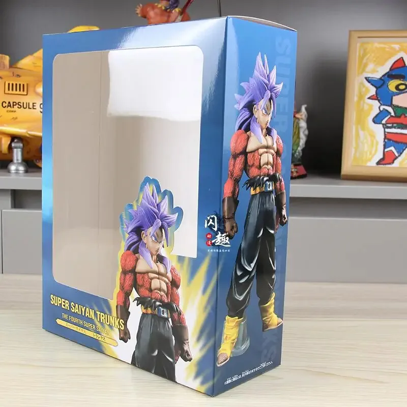 LCK01 Dragon Ball Z Trunks Action Figure DBZ Ssj4 Figurine Toys Super Saiyan 4 Torankusu Figuras PVC Collection Model Gift Yh1@！