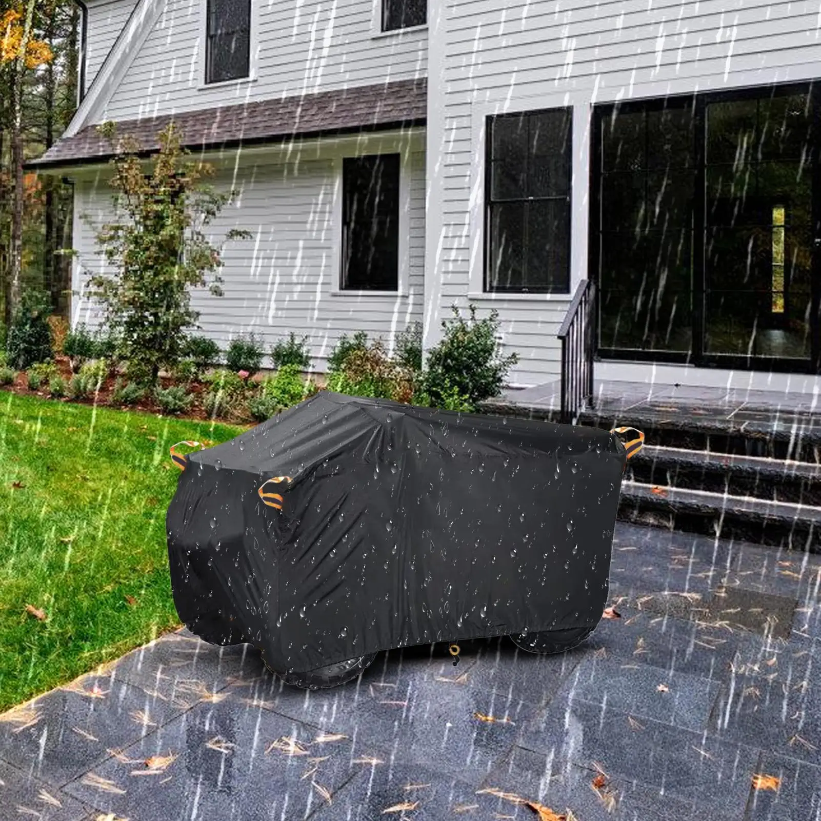 Quad Cover Tear-Resistant Tarp Outdoor Storage Cover For Rainy Weather Summer Sun Exposure Winter Road Trips Dusty Environments