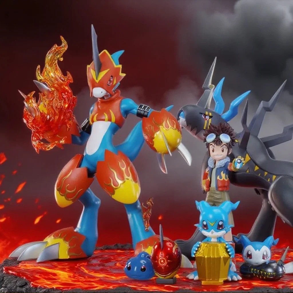 18cm Anime Digimon Adventure Figure Fladramon Action Figure Pvc Statue Collection Model Toys Gifts