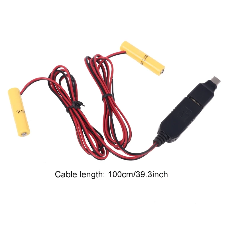 LR03 AAA Eliminator USB Power Supply Cable Replace 1 to 4pcs AAA 1.5V For Electric Toy Flashlight Clock Drop Ship