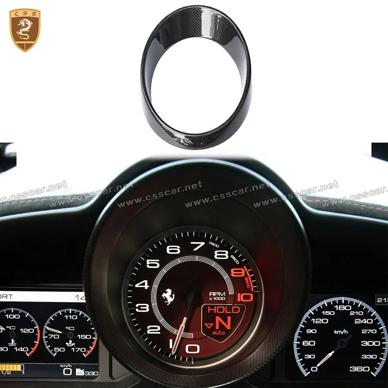 

High Glossy Dry Carbon Fiber Car Interior Dashboard Cover for Ferrari 458 488