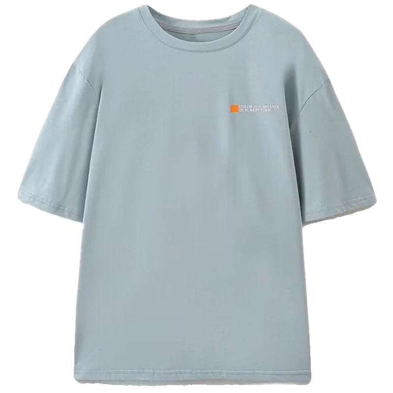 Loose Fit round Ne ort Sve Pure Cotton T-irt Summer New Sle Casual Wear Comfortable Breathable Women's Top