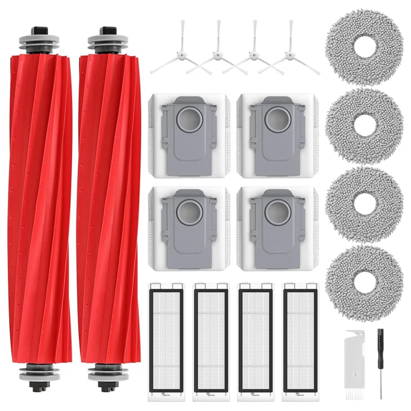 ABJY-For Roborock Q Revo جهاز آلي لتنظيف الأتربة فرشاة جانبية رئيسية فلتر Hepa أكياس الغبار استبدال أجزاء الملحقات