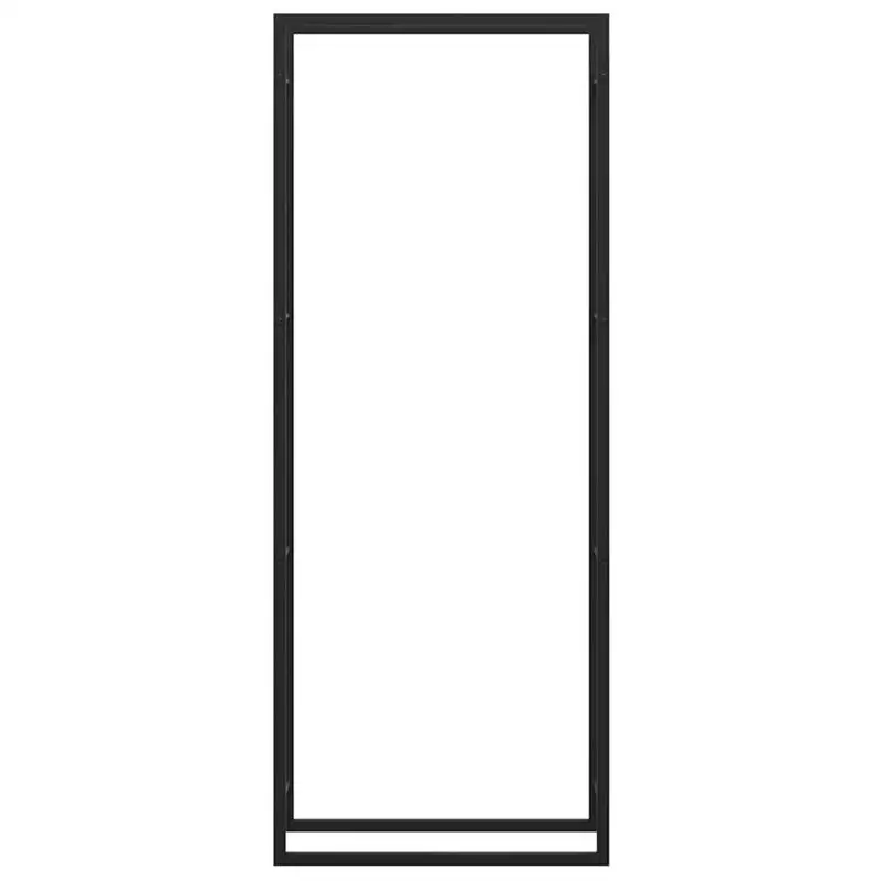 

Firewood Rack Matt Black 31.5x11.0x87.4" Steel