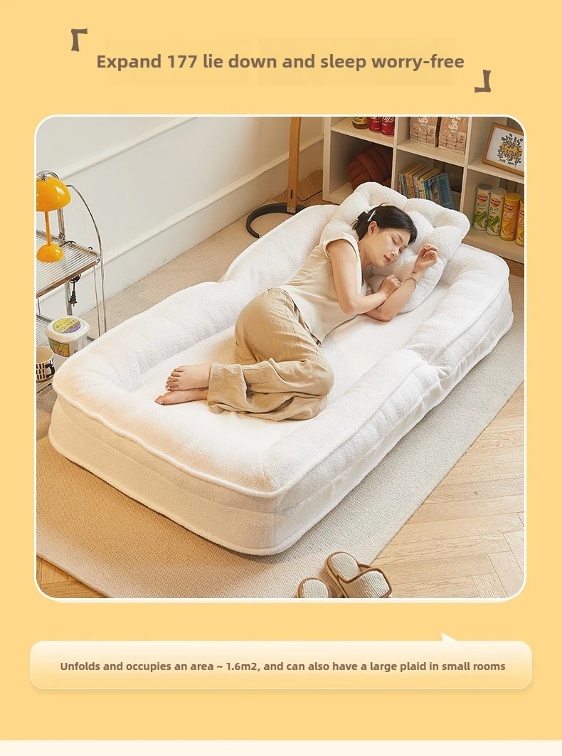Lazy sofa reclining and sleeping single tatami bedroom small sofa folding sofa bed
