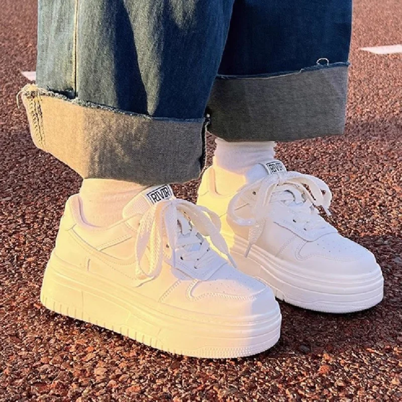 

Internet Celebrity Hot-Selling Thick-Soled Women's Sneakers New Versatile White Sneakers for Women Niche Original Casual Shoes
