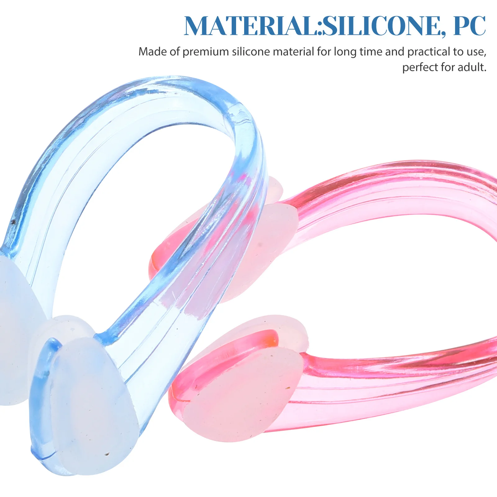 

4pcs Waterproof Swimming Silicone Swimming Plug Swim Plug Nose Clip Lightweight Non-Slip Fit Adult Pool Use Nose Plugs