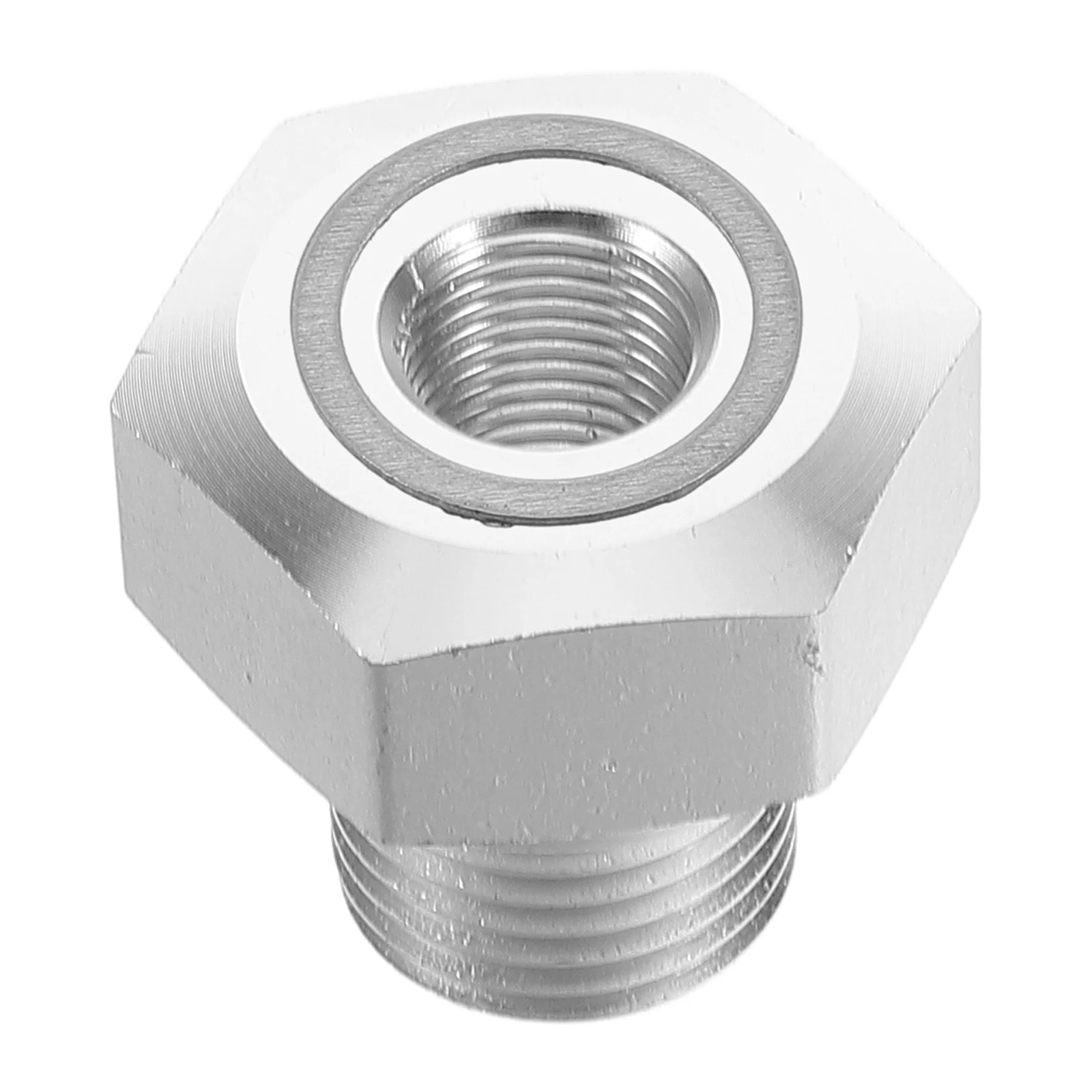 

Oil Pressure Sensor Adapter Silver Aluminum Car Monitor Connector Automotive Parts Sensor Supplies Coolant Temperature