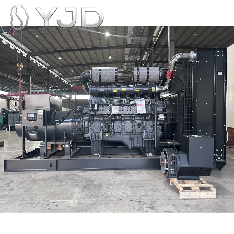 Open Frame Silent Type 900 KVA to 1500 KVA Mitsu  bishi Yuchai Diesel Generator Set Customized 3 Phase Water Cooled Auto Start