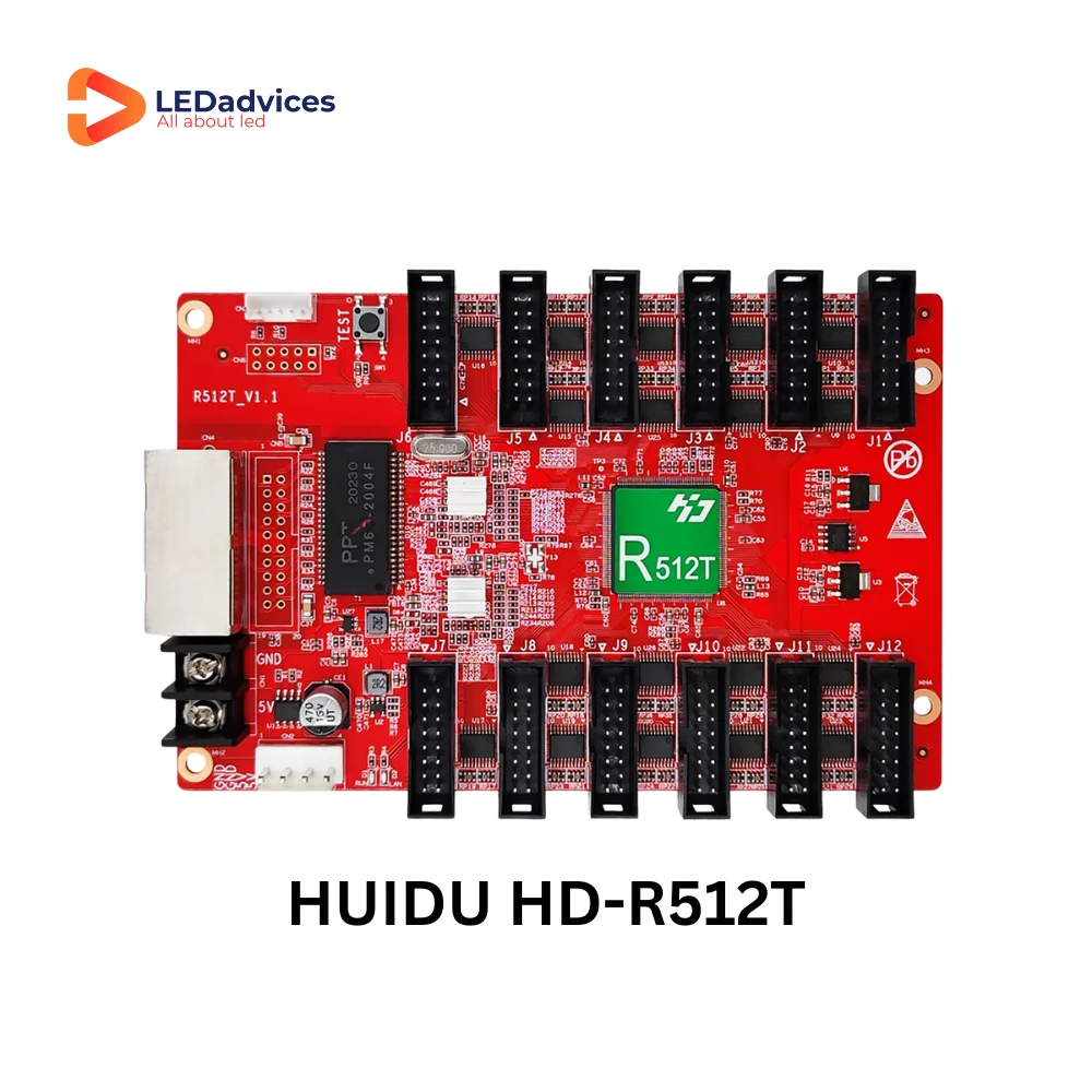 HUIDU-pantalla LED HD-R512T, tarjeta receptora a todo Color