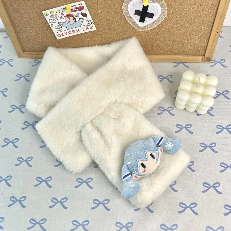 

Hatsune Miku Scarf Cute Cartoon Intersection Short Style Scarf Autumn Winter New Keep Warm Leisure Versatile Fashion Scarf