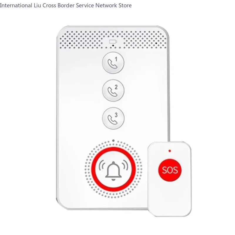 Wireless Home Emergency SOS Help Button with Remote Notification Voice Alarm Fall Detection for Senior Pension Care