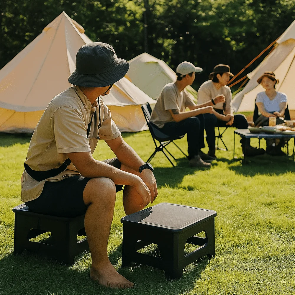

Odor-Proof Folding Camping Toilet with Cover Easy To Carry Mobile Toilet Reusable Emergency Car Toilet Outdoor Activities