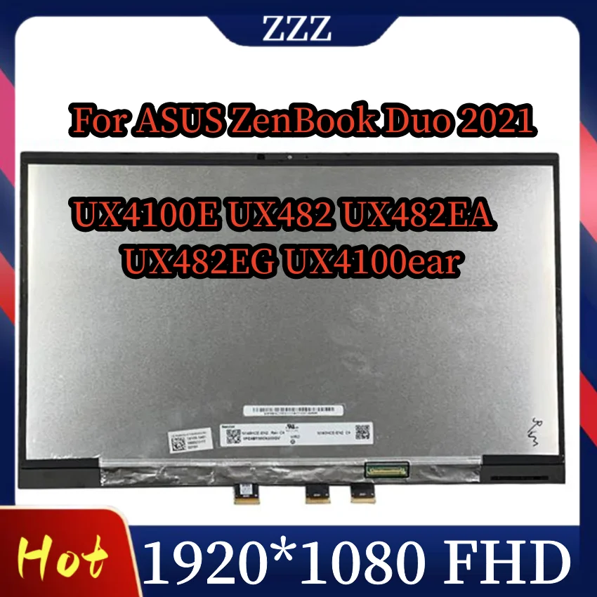 For ASUS Chromebook Flip C434 C434T C434TA LCD Touch Screen Digitizer Assembly Display Panel FHD 1920X1080