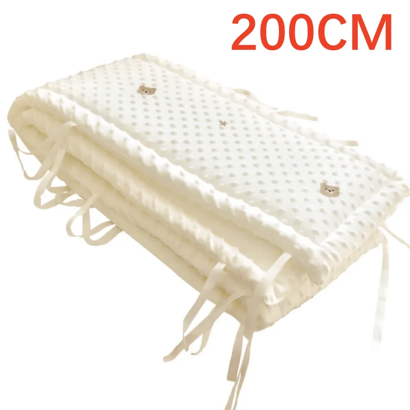 Babybedbumper in de wieg Dikke zachte kinderbedbescherming Afneembare wiegbeschermer Kinderkamerdecoratie Laat aangepast formaat toe