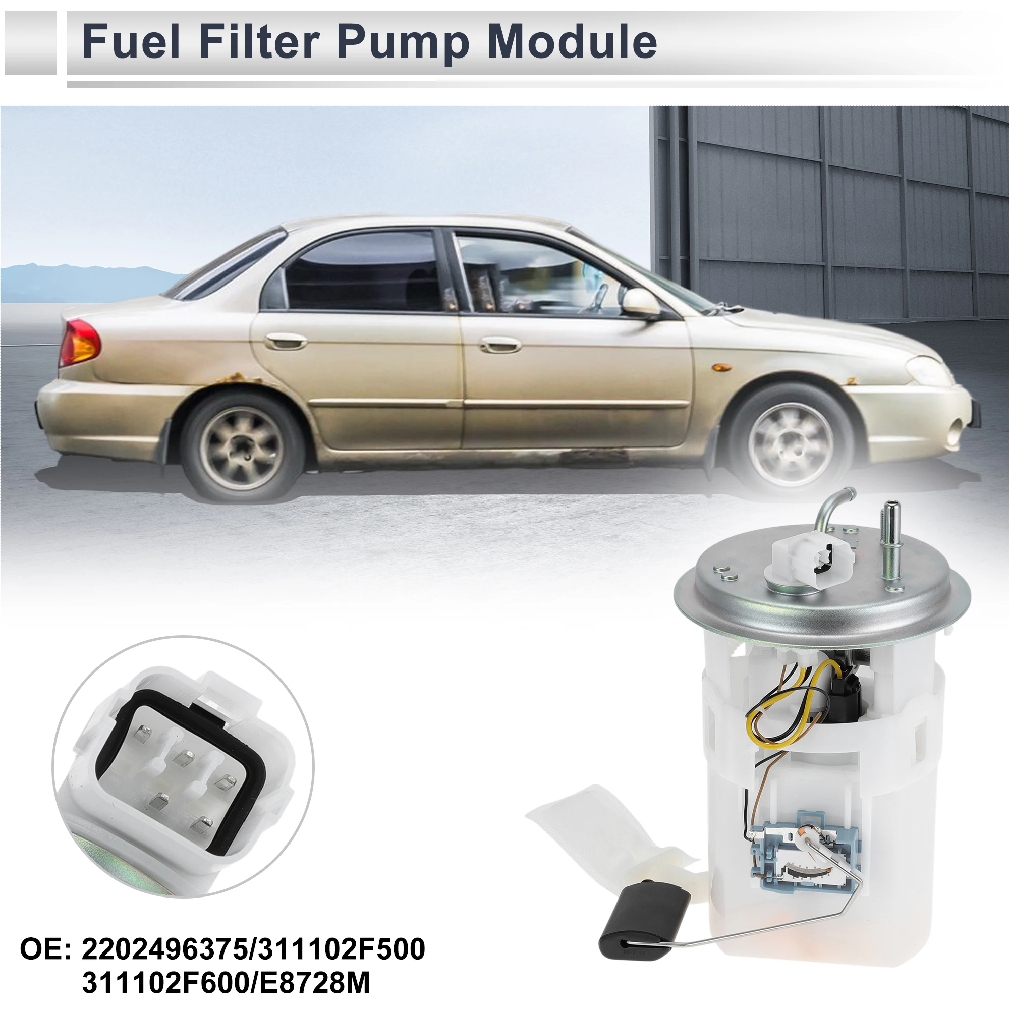 

Электрический топливный насос X Autohaux в сборе для Kia Spectra 2004 2005 2006 L4 2,0 л, бензиновый седан, модуль топливного фильтра 2202-496375