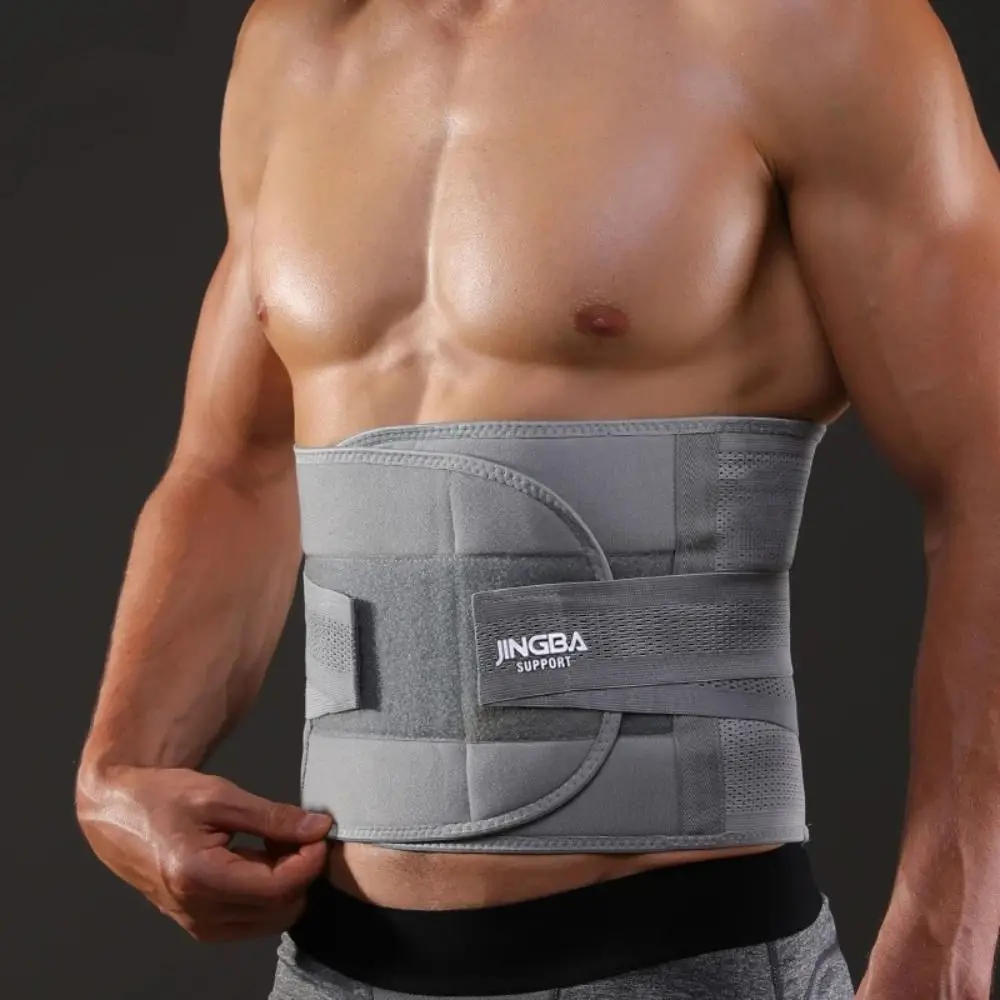 Dual Adjustable Back Waist Support Breathable Durable Waist Trainer Belt Brace 4 Size 3 Color Sports Lumbar Support Brace Men