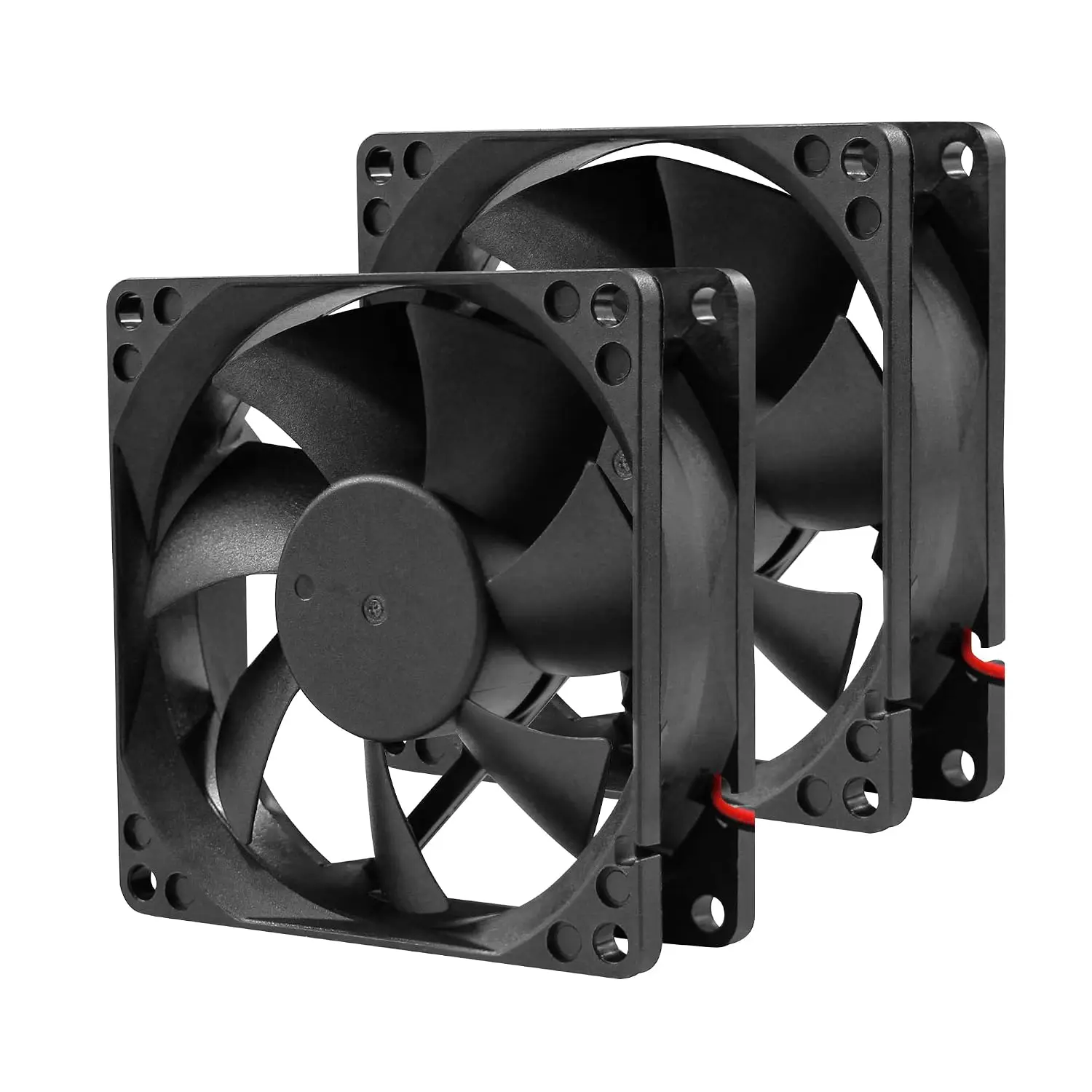 80x25mm12V 24V DC High-Performance Electronics Cooling Fan 2P2.54 Long Life Fan for Desktop PC PSU Incubator Electronics