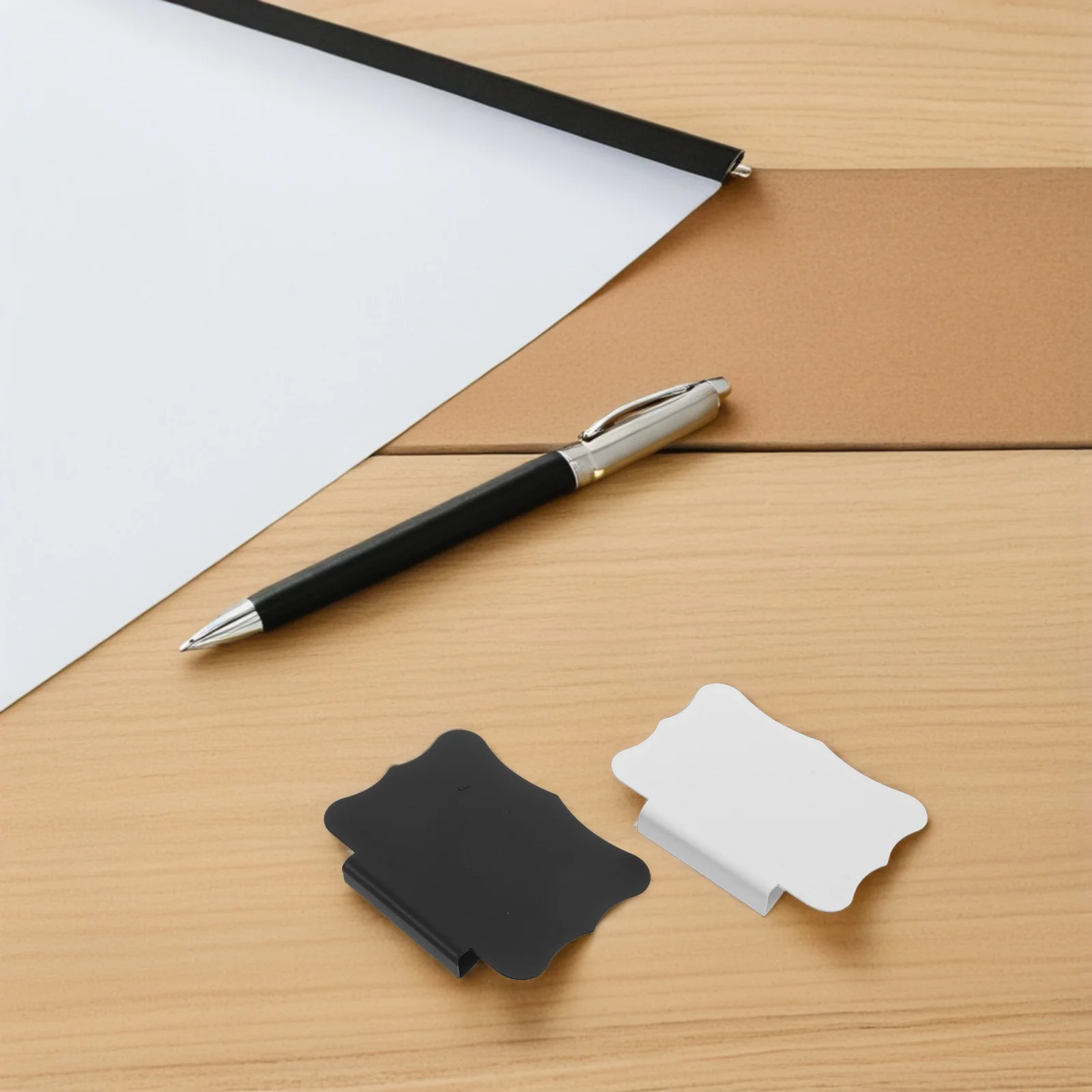 

20Pcs Plastic Chalkboard Basket Bin Label Clip Removable Hanging Tag Holder for Kitchen Pantry Storage Wire Shelf