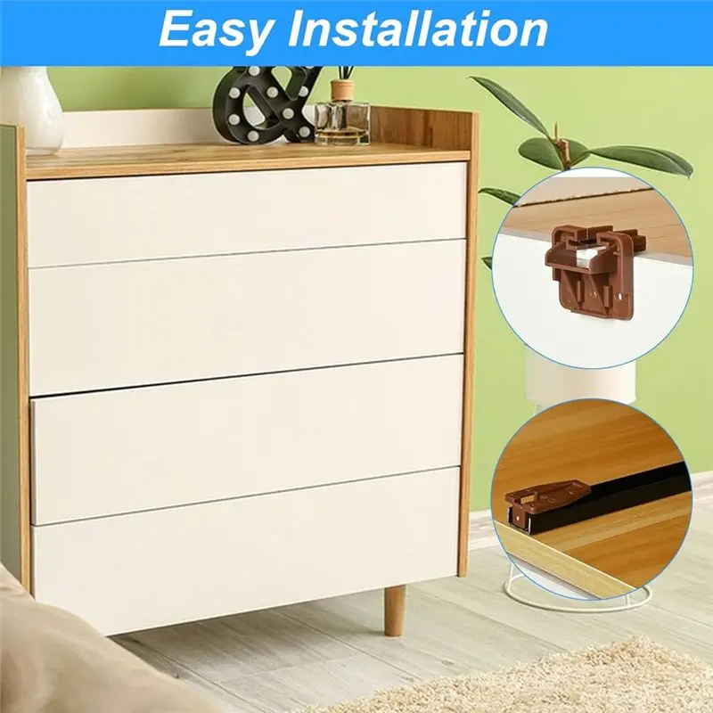 A67P-Drawer Slide Track Guides Glides,Drawer Guide For Dresser Slides For Center Mount Drawer Fit Rite-Trak 1 Drawer Systems