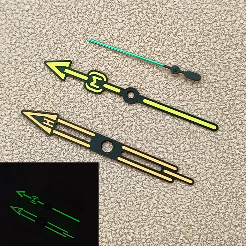 SKX007 Watch Hands Green Luminous Hands Fits NH35 NH36 4R35 4R36 7S26 Movements SKX009 SRPD Watch Pointer Retrofit Kit