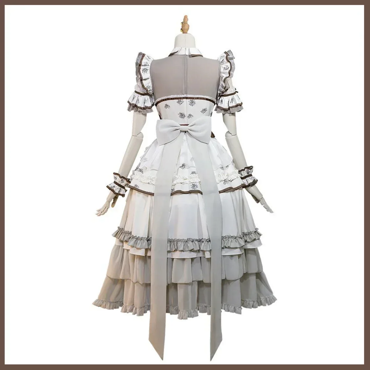 Bangdreammygoアニメ!! 高松と森-女性のための白いプリンセスドレス,コスプレ衣装,ロリータスカート,白いかつら,カーニバルスーツ,誕生日パーティー