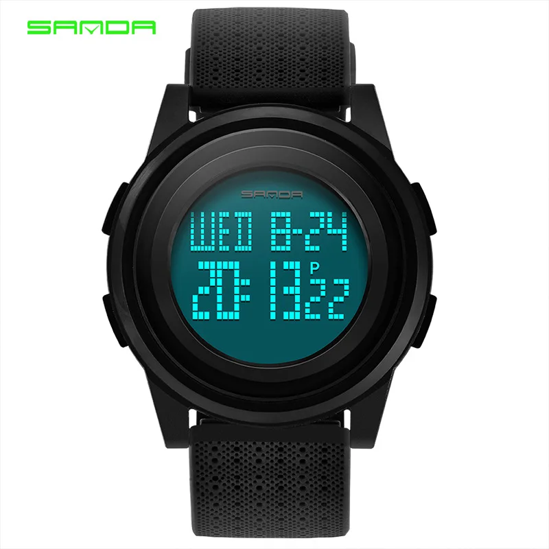 

SANDA Fashion Women Sports Watches Waterproof Ladies Ultra Thin LED Digital Watch Swimming Diving Hand Clock Montre Femme 337