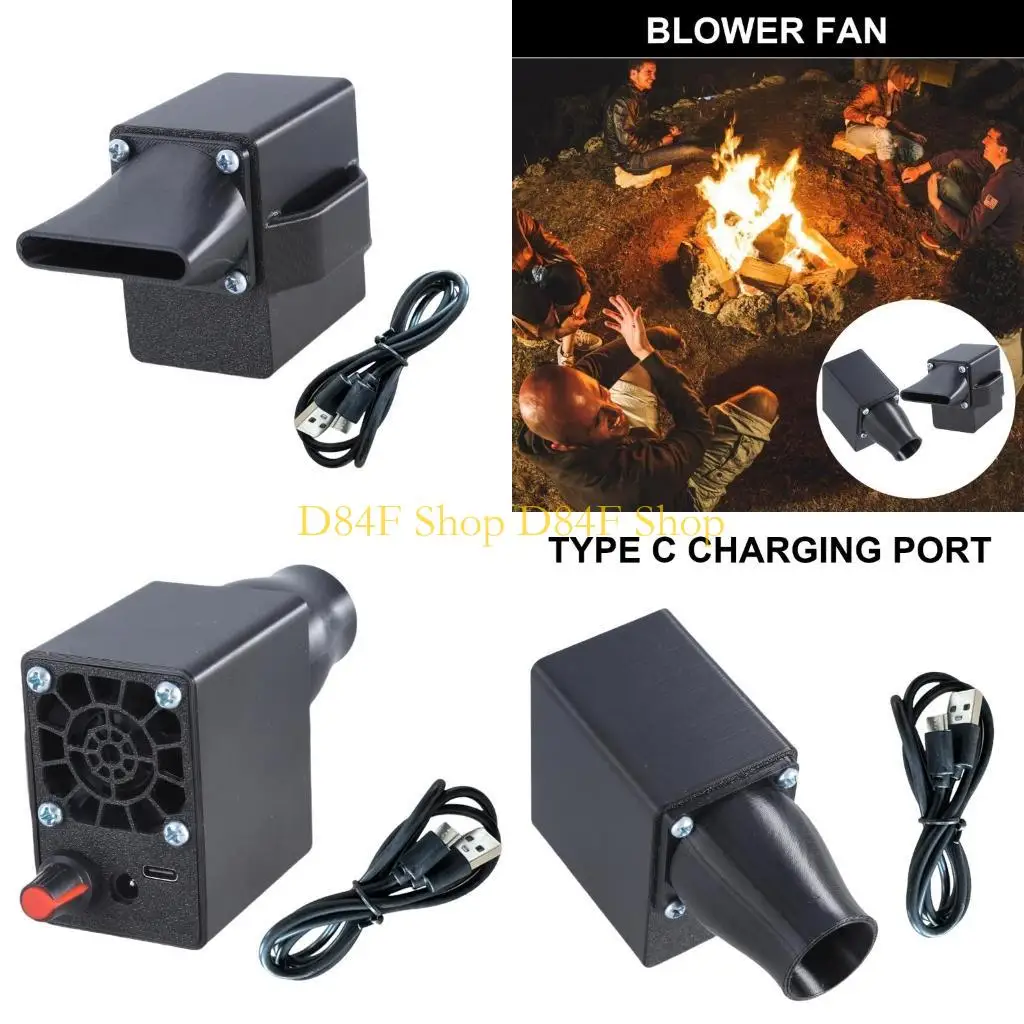 

D84F BBQ Fan Air Blowers Electric Bentilator for Barbecue Outdoor Camping Air Blower
