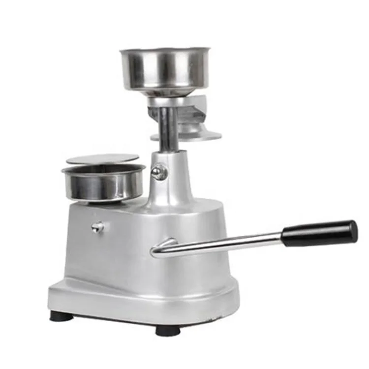 تصميم جديد همبرغر برغر رغيف اللحم صانع باتي تشكيل آلة الأسماك الدجاج اللحوم فطيرة السابقة دليل برغر آلة صنع باتي #3