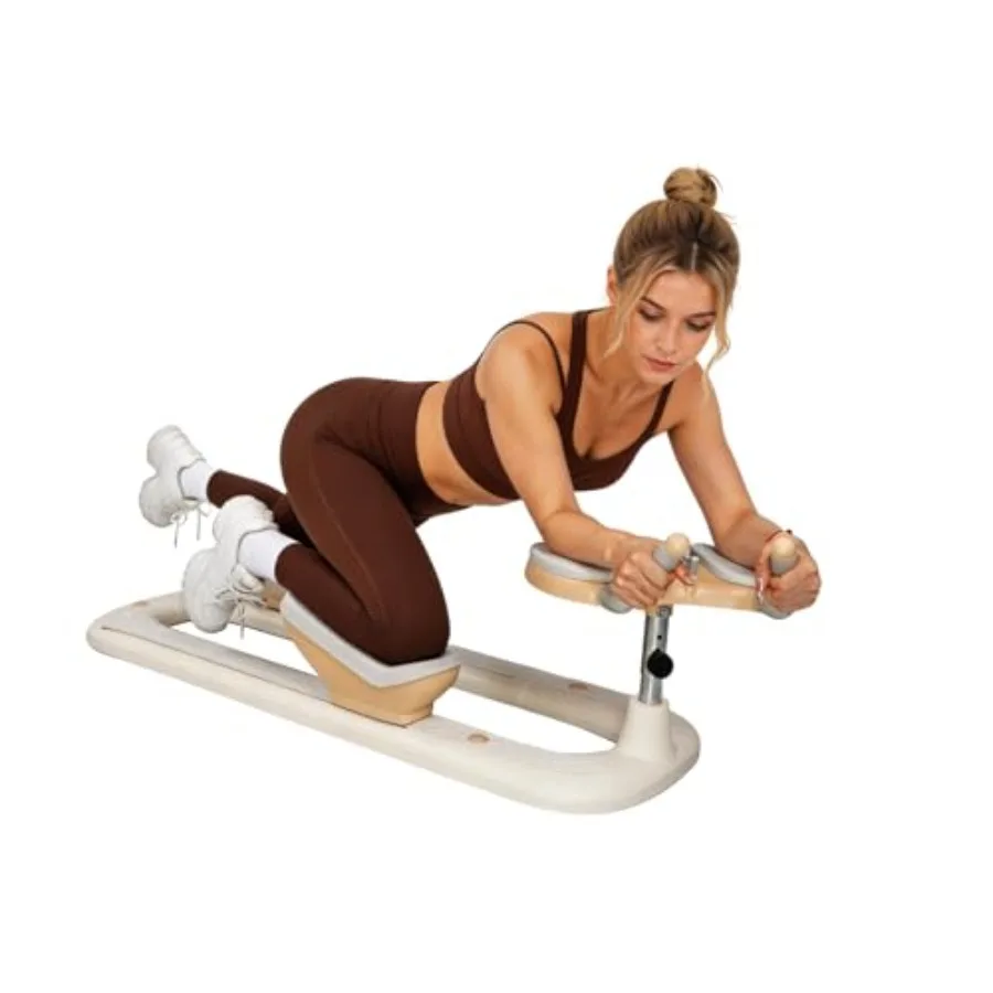 Home gym core trainer: spine twist stretch device, durable ABS plastic, black, enhances flexibility and relieves back pain