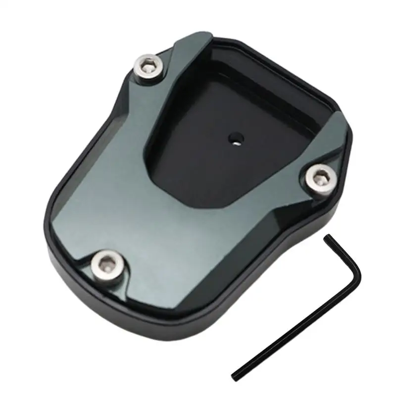 

Motorcycle Kickstand Plate Anti-Slip Kickstand Support Plate Wear-Resistant Heavy-Duty Motorbike Accessories For Daily Commuting