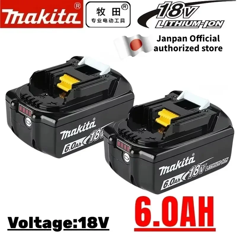 Original Makita 6Ah/5Ah/3Ah for Makita 18V Battery BL1830B BL1850B BL1850 BL1840 BL1860 BL1815 Replacement Lithium Battery