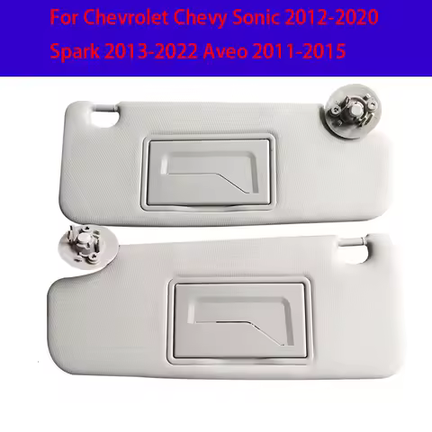 Car Interior Sun Visor For Chevrolet Chevy Sonic 2012-2020 Spark 2013-2022 Aveo 2011-2015 Daewoo Matiz Panel With Makeup Mirror