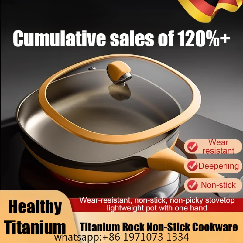 Non-Stick Pan Frying Wok  Home Steak Skillet Pancake Fried Induction Cooker Gas Stove Special Saucepan Nonstick