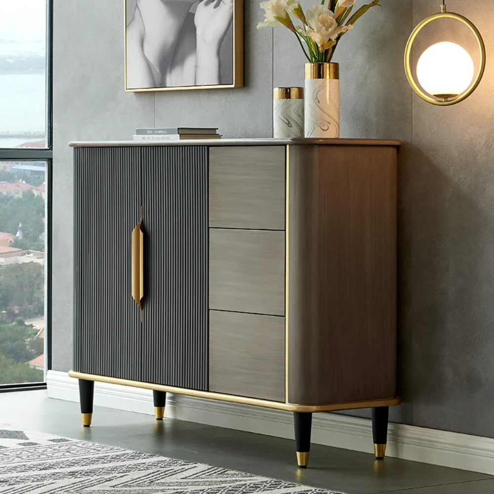 Metal Storage Cabinet Green Wood Keys Luxury Buffet Cabinets Modern Shelf Organization Moveis Para Sala Home Accessories