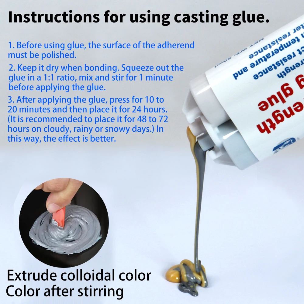 Epoxy Resin AB Glue Waterproof Instant Fast Adhesive Repair Strong Super Liquid Glue For Wood Plastic Metal Glue Welding