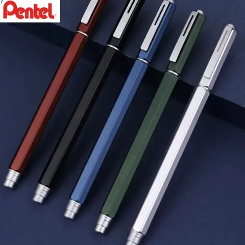 Ny original 1 st Pentel gelpenna 0,5 mm BLN665 metallnålspets kontorspenna studentexamen med snabbtorkande vattenpenna 10 best sales pentelpenna - №6
