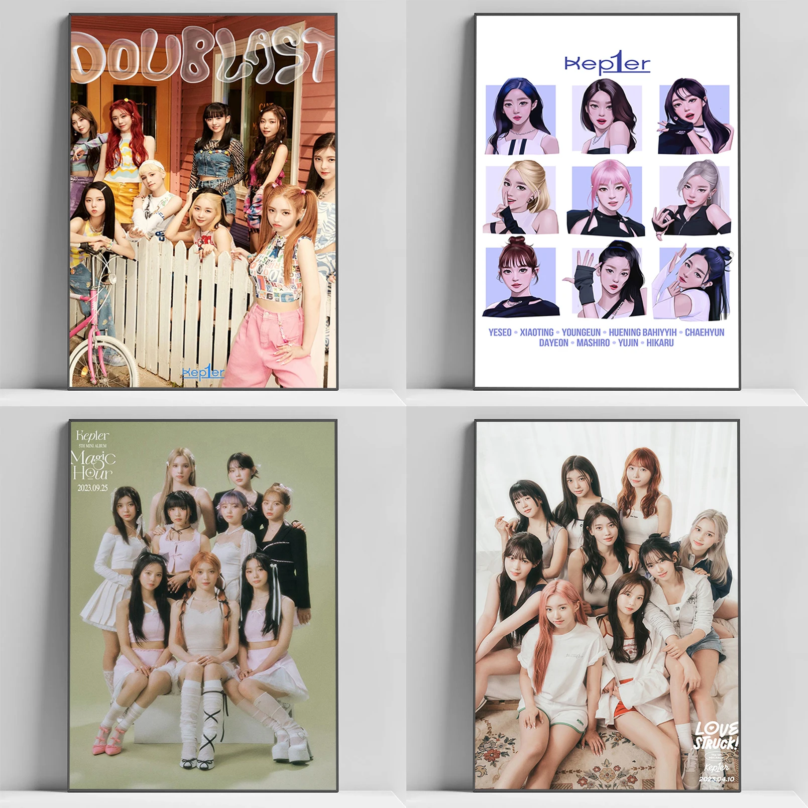 

Kpop K-Kep1er Poster Decorative Pictures for Living Room Decor Home Decorations Wall Art Canvas Posters Paintings Decoration the