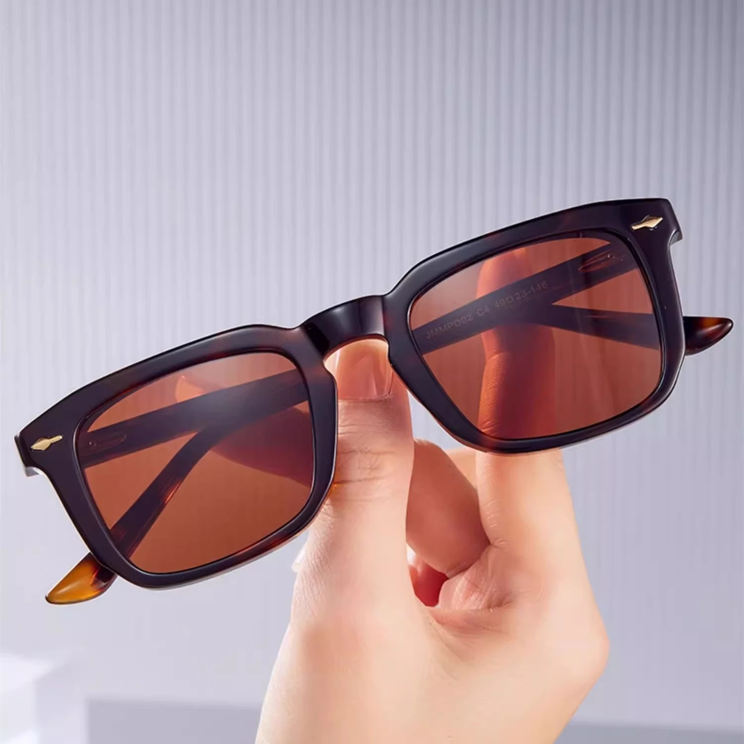 

High Quality Polarized Sunglasses for Men Women Trendy Thick Frame Square Sun Glasses Acetate Anti-ultraviolet UV400 Sunglass