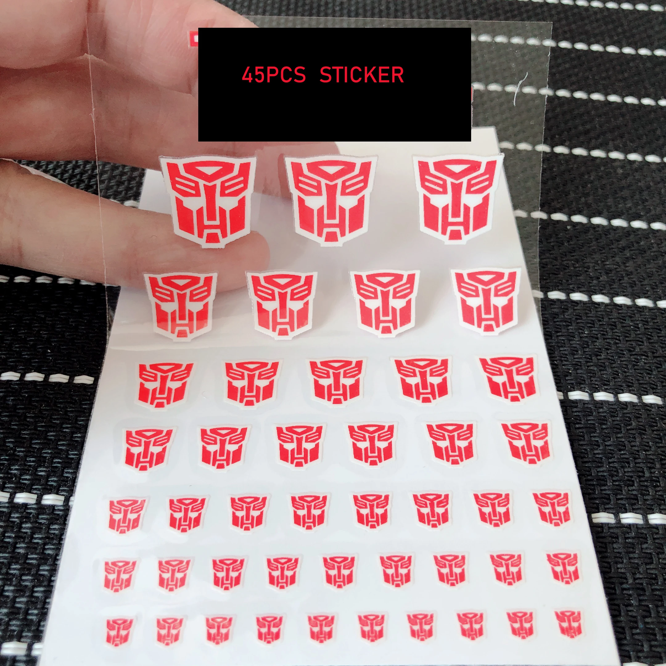 Dropshipping 4 Styles 45pcs Transformation robot toys G1  sticker Symbol Decal for Custom DIY Toys Accessories Decoration