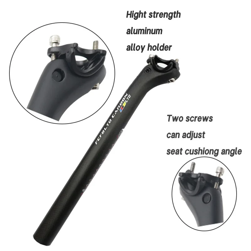 FCFB Carbon Seatpost black road bike mountain bike bicycle back seat post  offest 20mm 27.2/30.8/31.6mm bike frame parts