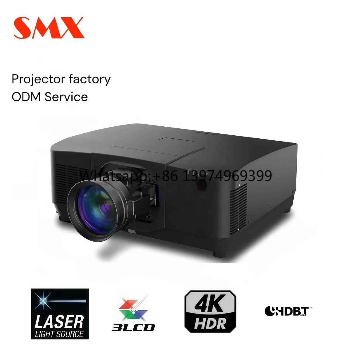 SMX 20000 Lumens 4K 3LCD  Laser Projector for Large Scale Outdoor Building Video Mapping