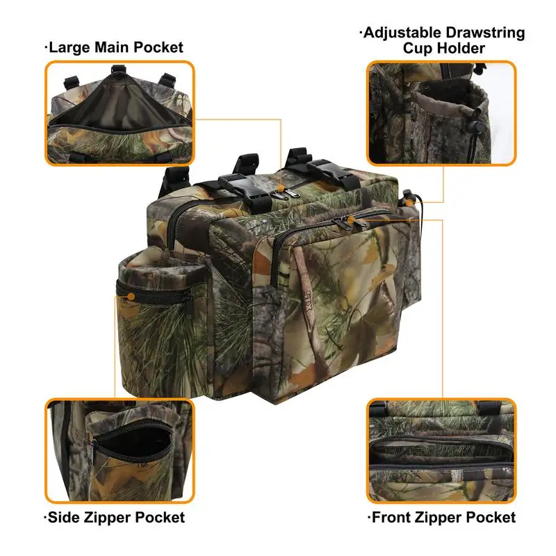 Tree Stand Bag Treestand Camouflage Hunting Bags Waterproof Lightweight Tree Stand Bags with Bottle Pouch Hunting Pack