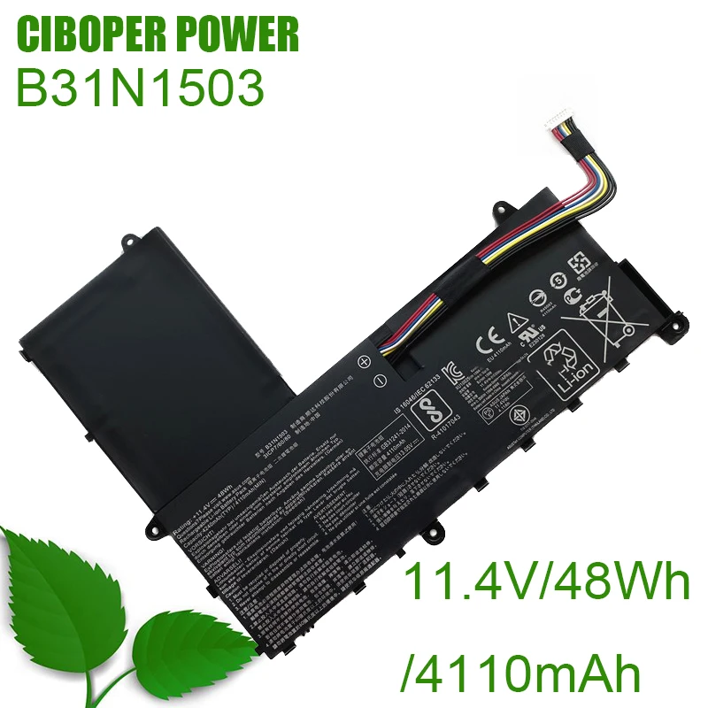 

CP Laptop Battery B31N1503 11.4V/48Wh/4110mAh For EeeBook E202SA R206SA E202SA-1B E202SA-1E E202SA-FD001 0B200-01690000