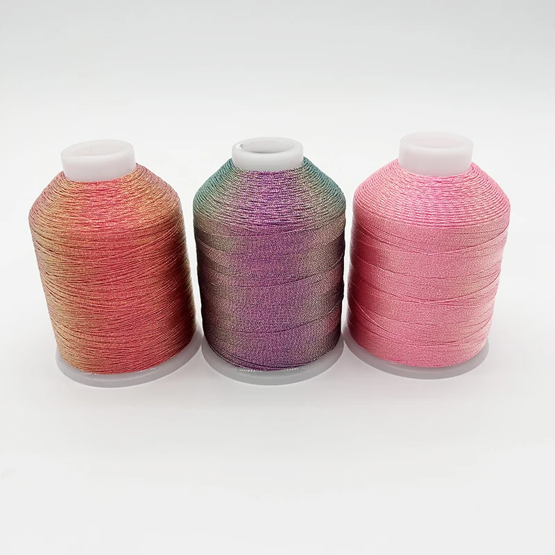 Sanbest Super Chameleon RainbowTatting Thread Weaving Thread Handmade DIY 3 6 9 Strands Bracelet String Stitch Tatting Yarns