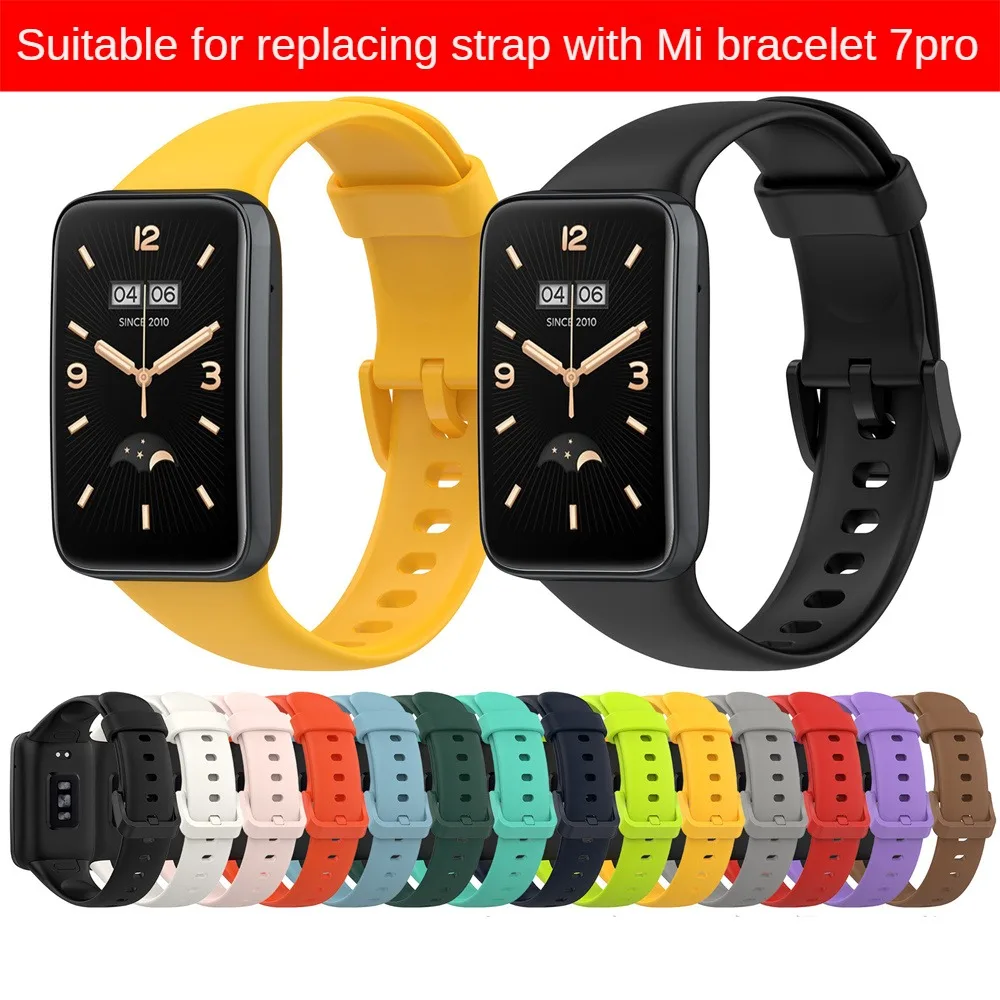 1/2PCS Strap+Case For Band 7 7pro Smart Watches Bracelet For Mi Band 7Pro Silicone TPU Replacement Wrist Straps Mi