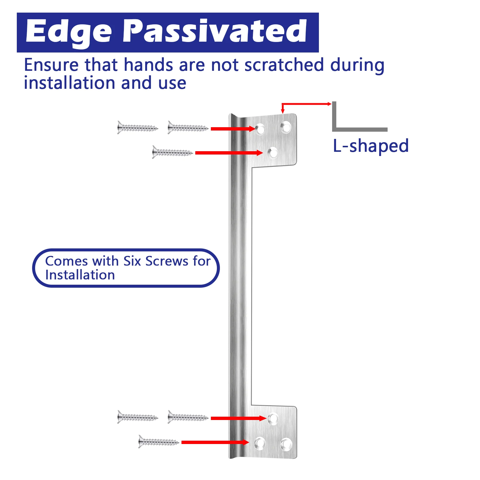 1/2pcs 7 inch Door Latch Guard Shield Plates Outswing Door Security latch plate Door Reinforcement Striker Plate