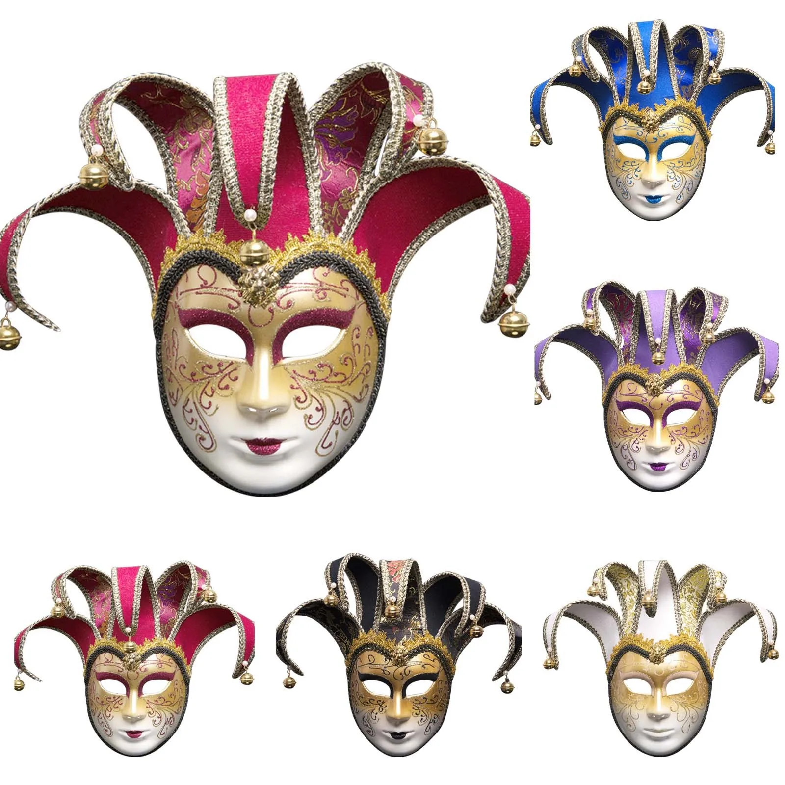 

Full Face Mask Mysterious Carnival Art Mask Venetian Party Mask Roman For Events Halloween Wedding